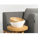 Poltrona da camera moderna Rusdal Wood Grey
