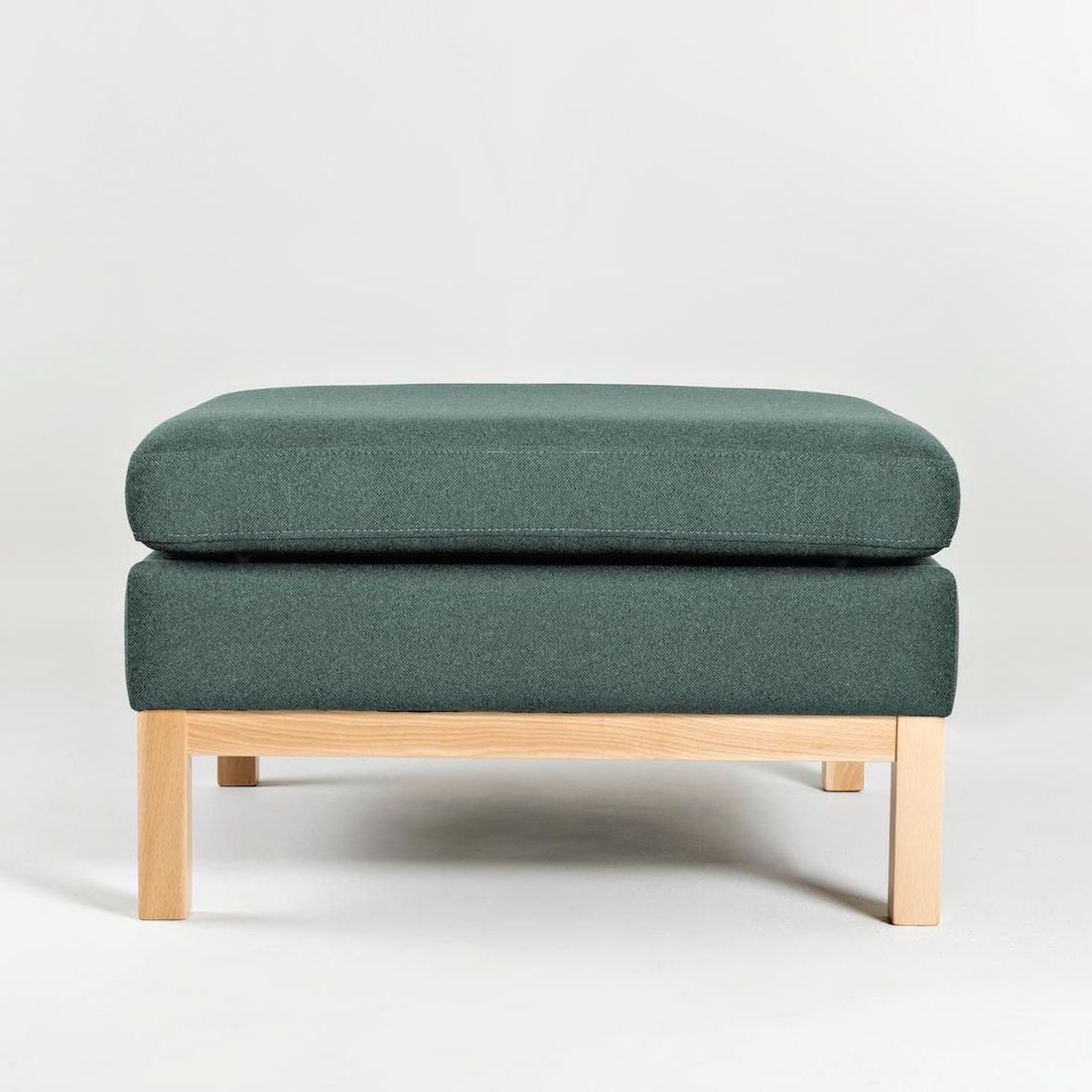 Pouf poggiapiedi ottoman Rusdal Wood Green