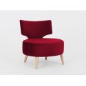 Poltroncina da salotto moderna Mykland Cranberry