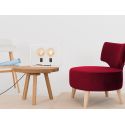 Poltroncina da salotto moderna Mykland Cranberry