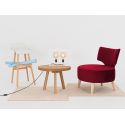 Poltroncina da salotto moderna Mykland Cranberry