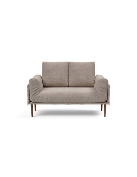 Divano letto singolo sfoderabile Rollo - 318 Cordufine Beige