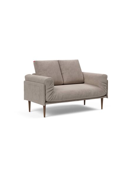 Divano letto singolo sfoderabile Rollo - 318 Cordufine Beige