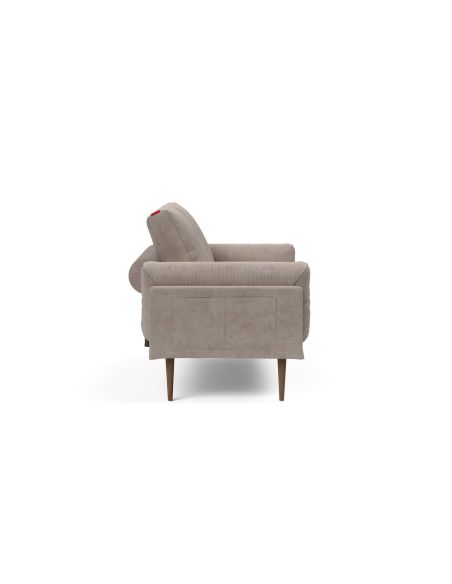 Divano letto singolo sfoderabile Rollo - 318 Cordufine Beige