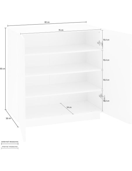 Scarpiera ingresso Annabel White