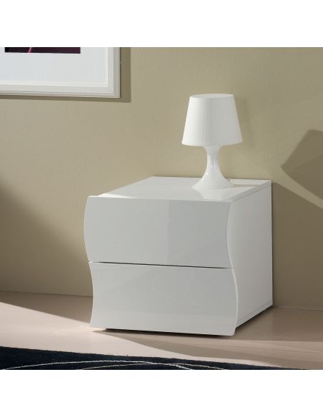 Comodino moderno 2 cassetti Surf 2C Comodino moderno 2 cassetti Surf 2C