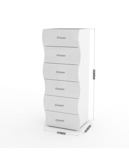 Settimino per camera design moderno Surf 6C