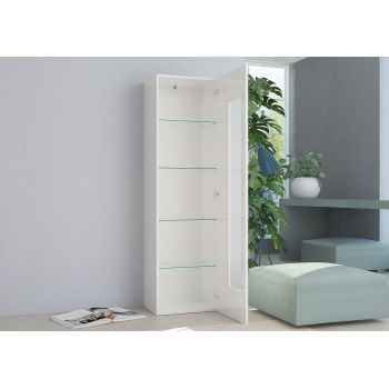 Vetrina da soggiorno moderna Bandol Shelf White 2