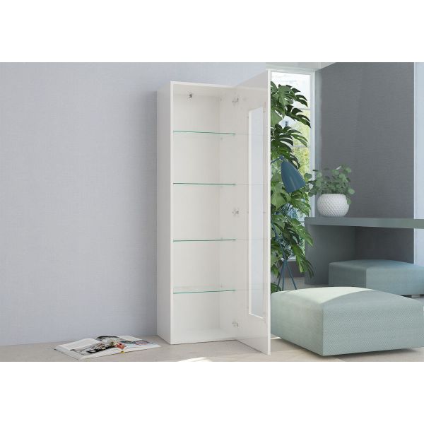 Vetrina da soggiorno moderna Bandol Shelf White