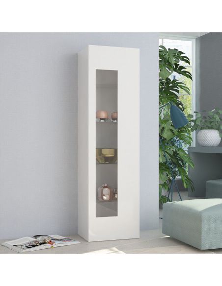 Vetrina da soggiorno moderna Bandol Shelf White