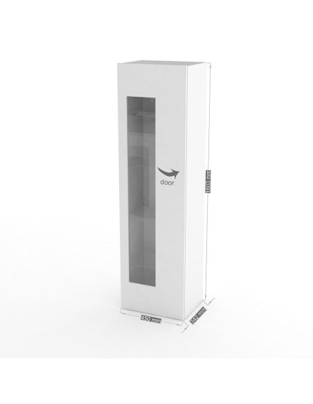 Vetrina da soggiorno moderna Bandol Shelf White