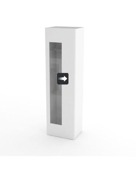 Vetrina da soggiorno moderna Bandol Shelf White