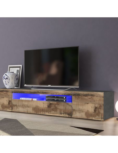 Mobile per TV moderno Bandol 200 Slate Maple