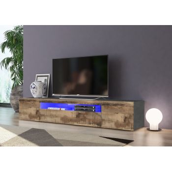 Mobile per TV moderno Bandol 200 Slate Maple 2