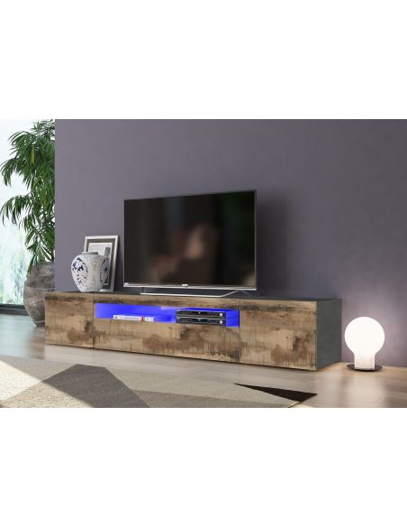 Mobile per TV moderno Bandol 200 Slate Maple
