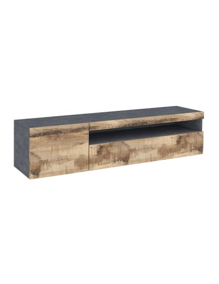 Mobile TV moderno Bandol 150 Slate Maple