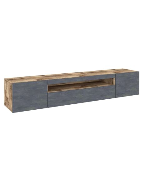 Mobile porta TV design Bandol 200 Maple Slate