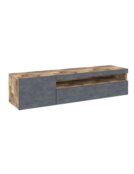 Mobile TV in legno MDF Bandol 150 Maple Slate