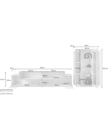 Parete attrezzata moderna Krisen Living
