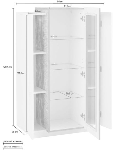 Vetrina soggiorno moderna Krisen WM