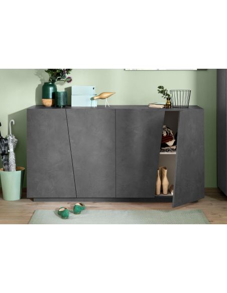 Madia moderna a 4 ante Annabel 160 Slate