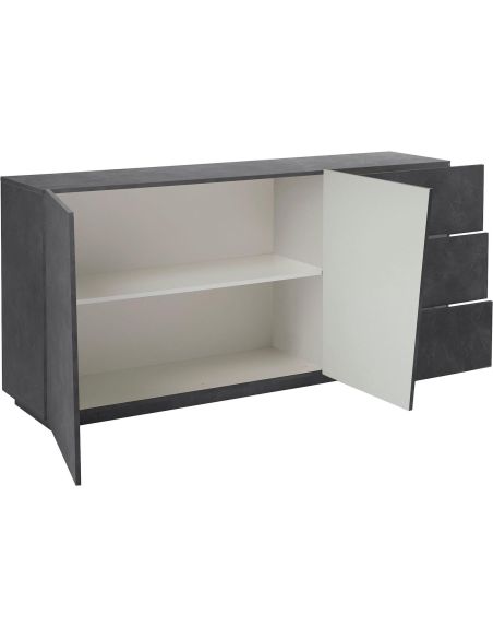 Credenza moderna Annabel 2A/3C Slate