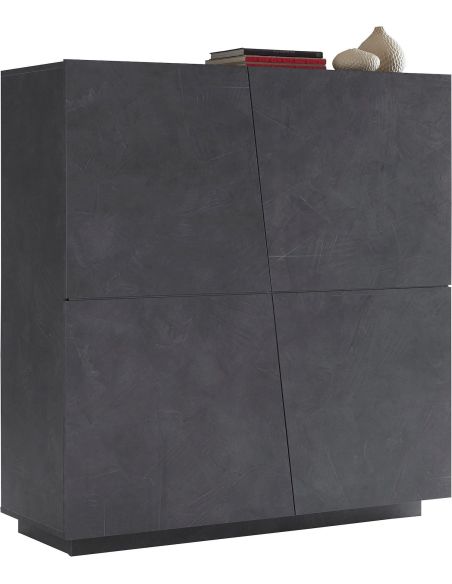 Credenza moderna Annabel 4A Slate