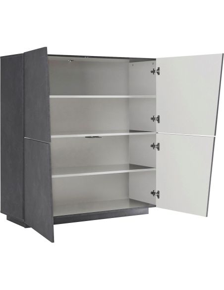 Credenza moderna Annabel 4A Slate