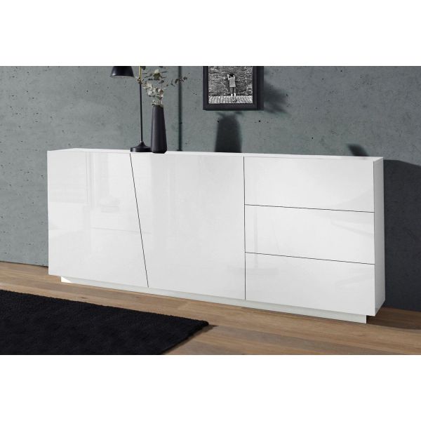 Credenza moderna Annabel 2A/3C White