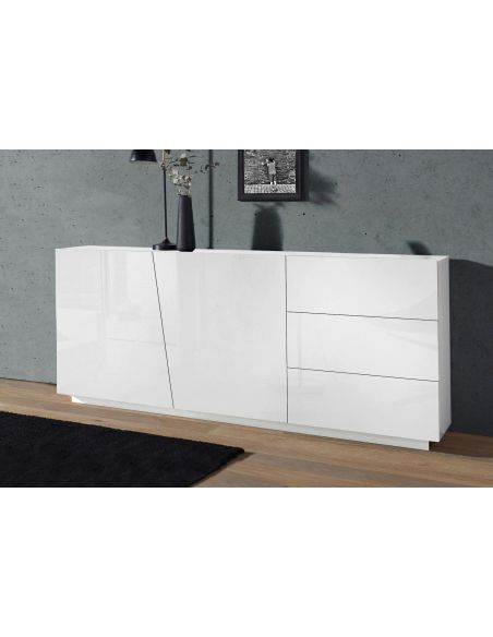 Credenza moderna Annabel 2A/3C White