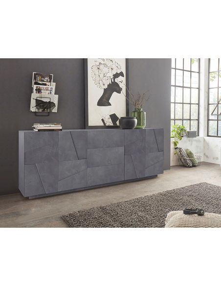Credenza moderna Taylor 4A/3C Slate