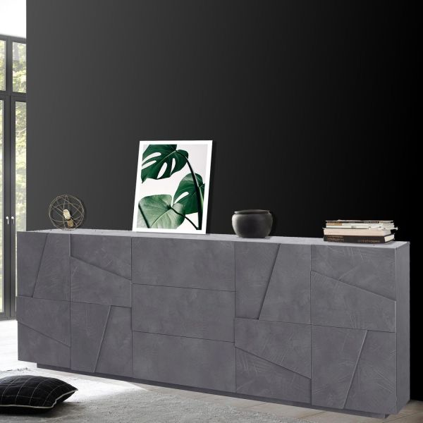 Credenza moderna Taylor 4A/3C Slate