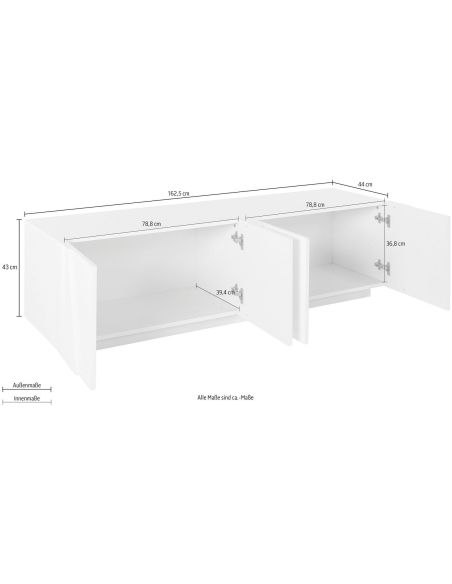 Mobile porta TV Taylor 4A White Mobile porta TV Taylor 4A White