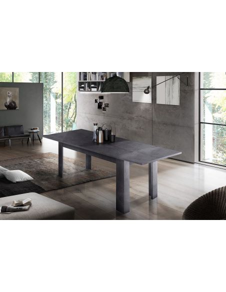 Tavolo rettangolare allungabile Dolphy 140 Slate