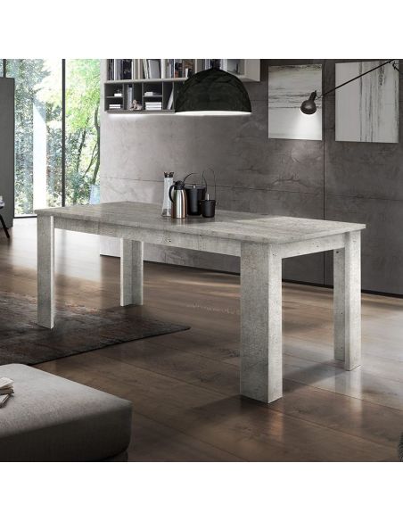 Tavolo allungabile in MDF cemento Dolphy 140 CW