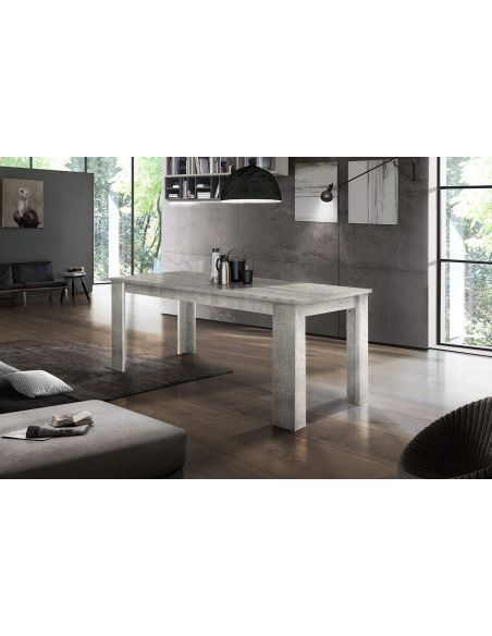 Tavolo allungabile in MDF cemento Dolphy 140 CW