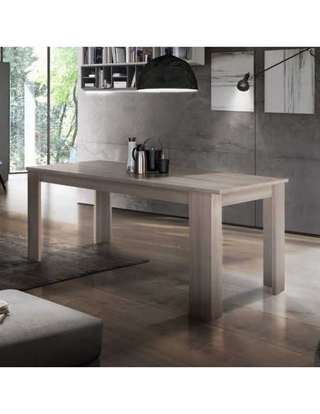 Tavolo rettangolare allungabile moderno Dolphy 140 Elm Tavolo rettangolare allungabile moderno Dolphy 140 Elm