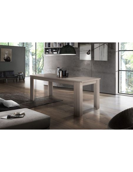 Tavolo rettangolare allungabile moderno Dolphy 140 Elm Tavolo rettangolare allungabile moderno Dolphy 140 Elm