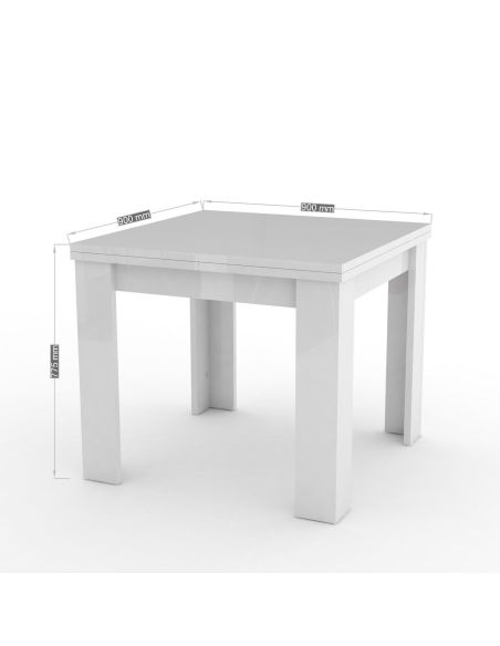 Tavolo quadrato allungabile Dolphy 90 Bronx