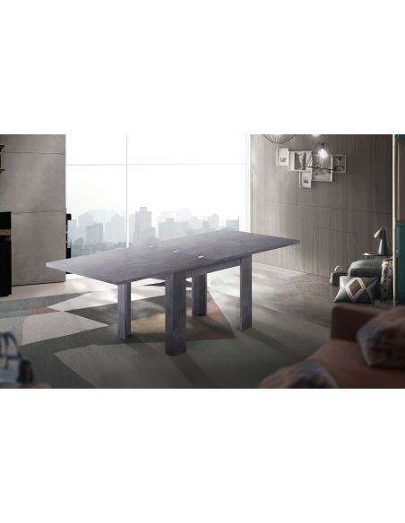 Tavolo quadrato allungabile Dolphy 90 Slate