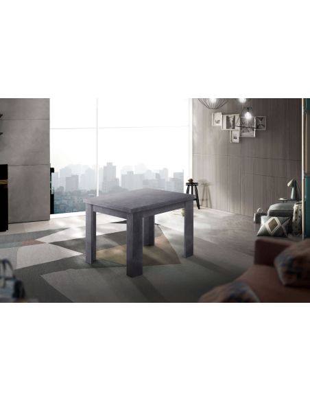 Tavolo quadrato allungabile Dolphy 90 Slate