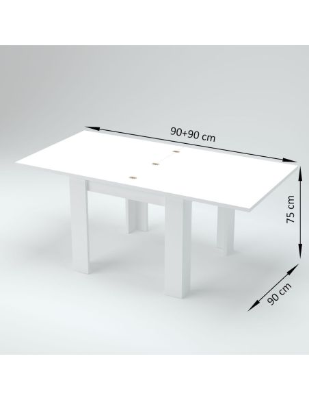 Tavolo quadrato allungabile Dolphy 90 Slate