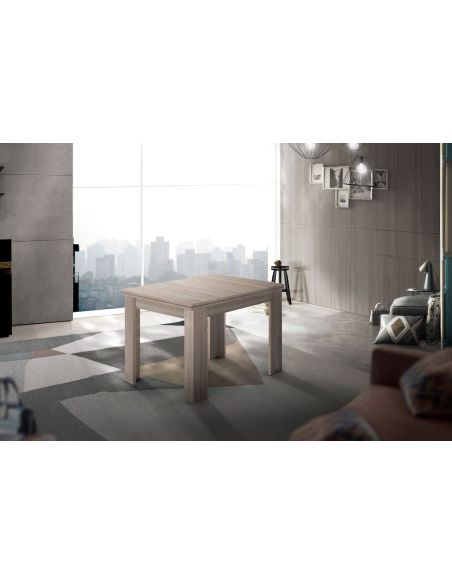 Tavolo quadrato allungabile Dolphy 90 Elm