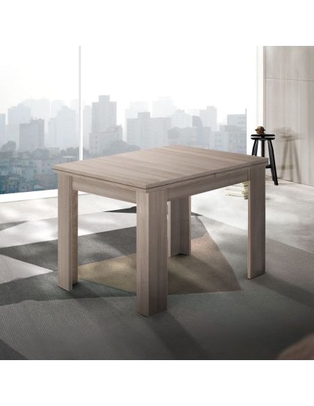 Tavolo quadrato allungabile Dolphy 90 Elm