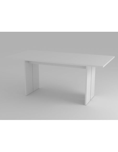 Tavolo da pranzo bianco lucido Declan