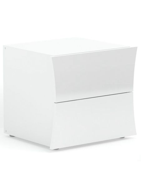 Comodino moderno bianco lucido Joker 2C
