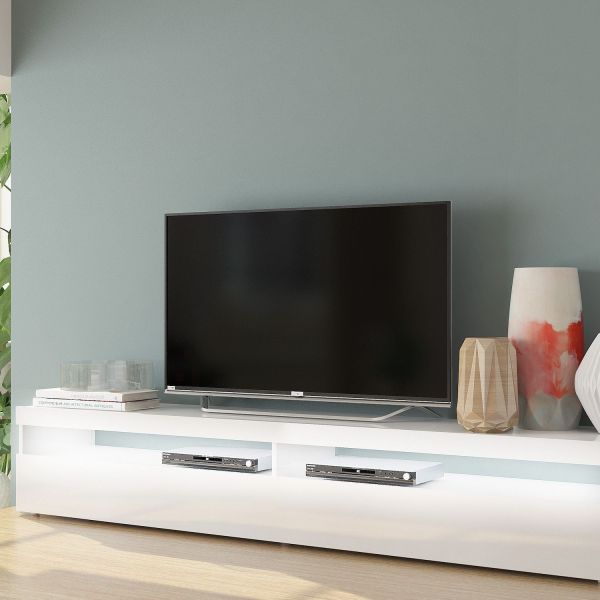 Mobile TV moderno Vidar 200 White