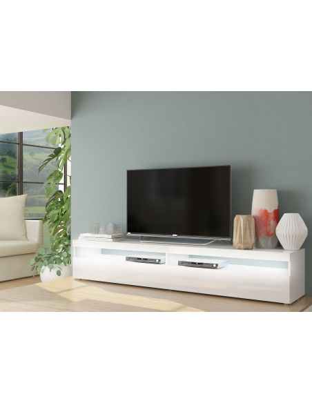 Mobile TV moderno Vidar 200 White Mobile TV moderno Vidar 200 White