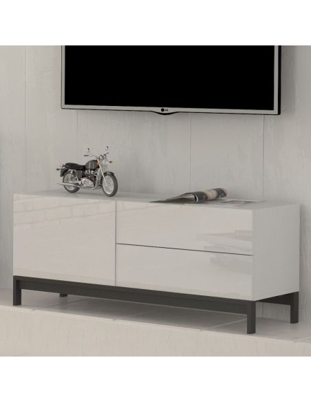 Mobiletto TV Teodor 1A/2C+ White