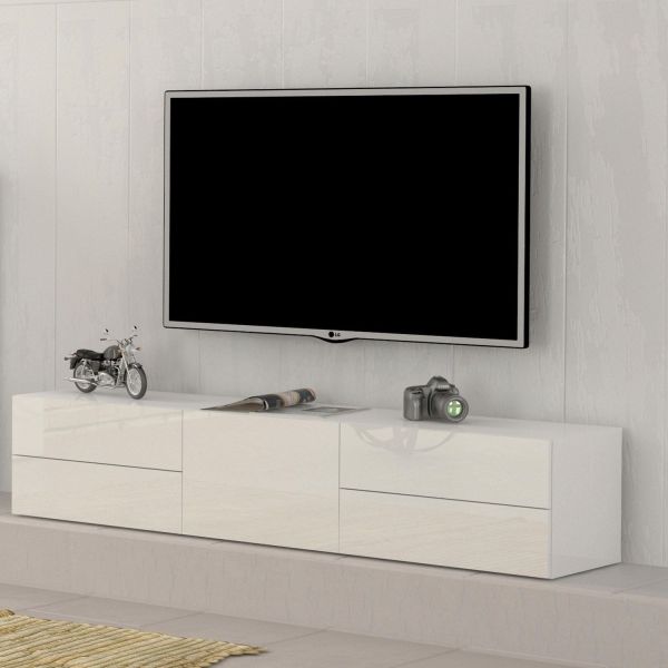 Mobile TV moderno Teodor 1A/4C White